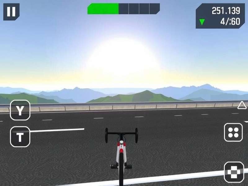UP Cycling Challenge Gameplay Screenshot